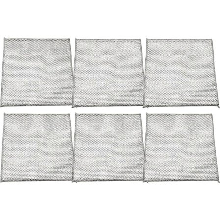 6 stk Gjenbrukbare Multifunksjonelle Ikke-Ripe Wire Oppvaskkluter, for Ståltråd Rengjøringskluter for Kjøkken Oppvaskkum Komfyr Topper