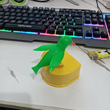 1 st automatisk tandpetare dispenser i fågelform för hem, bord, fester, varmt