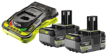 Ryobi RC18150-250X Laddpaket 2 st 18V, 5,0 Ah, Maskintillbehör & förbrukning