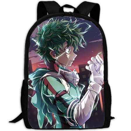 My Hero Academia Deku Anime Skoleryggsekk Uformell Dagsekk Ryggsekk Kul bokveske Y