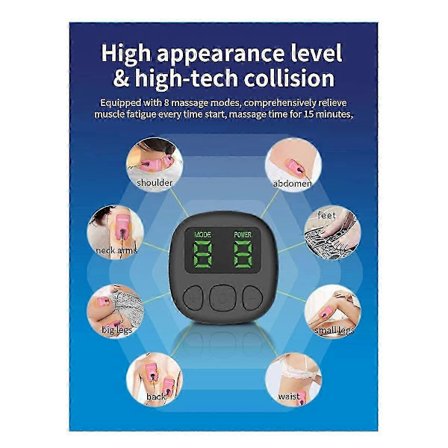 8 Läges TENS & EMS Variabel Frekvens Puls Digital Terapi Akupunktur Kroppsmassage Fysioterapi Sli