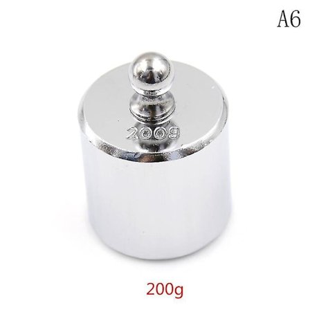 1g 5g 10g 50g 100g 200g 500g hopeanvärinen kalibrointipaino vaa'alle(200g)