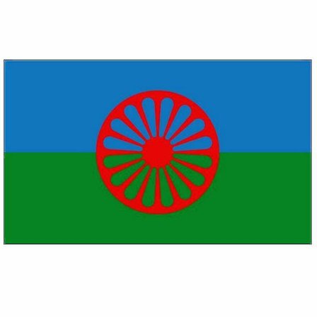 90x150cm Rom-Sigøynerflagg av det romanske folket Polyester 60x90cm Tilpasset flagg for dekorasjon