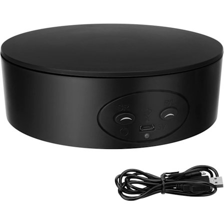 Sähköinen pyörivä levysoitin, 13 cm 5 kg:n kuorma 360 asteen sähköinen pyörivä näyttöteline säädettävillä nopeuksilla