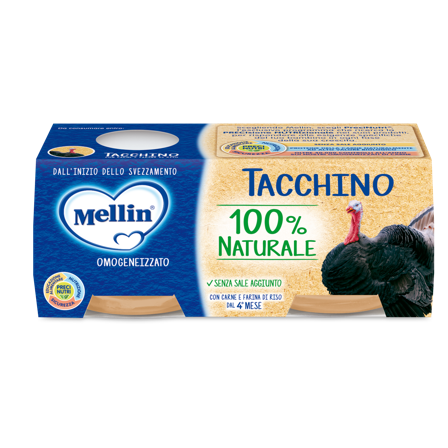 Mellin Omogeneizzato Tacchino 2x80g