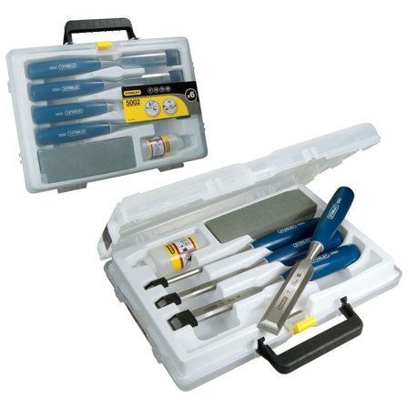 STANLEY 0-16-130 Stämjärnsset 4 delar, 6/12/18/25 mm + slipset, Övriga handverktyg