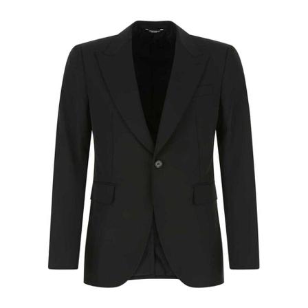 Dolce & Gabbana - Kavajer - Svart - Herr - Storlek: L, Herr, Storlek: L