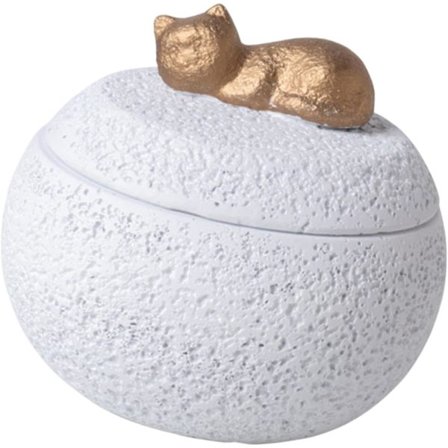 Kompakt Kæledyrsurne med Låg 350 ml Cementbase Hvid