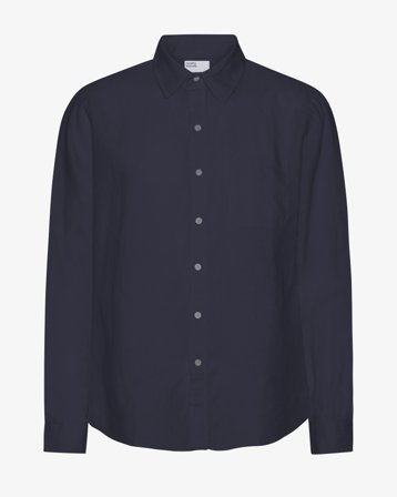 Linen Shirt - Navy Blue 2XL