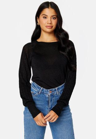 ONLY Trinny Megan L/S Glitter Black Detail:W.DTM G Klær