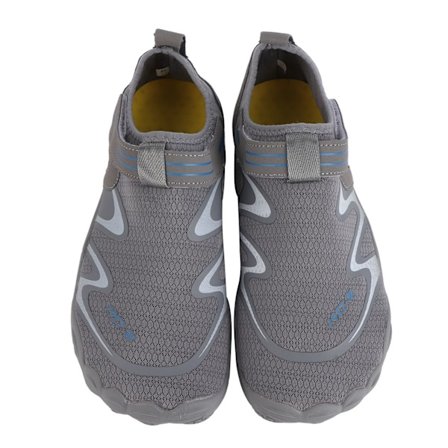 1 par vannsportsko for menn, barfot, hurtigtørkende, sklisikre, for strandtennis, vading, utendørs fotturer, grå, størrelse 41