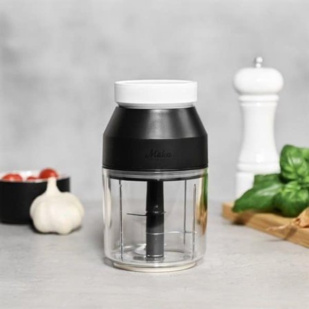 Elektrisk hackare med USB-laddning och 3-bladskniv, 400 ml