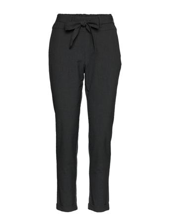 Jillian Belt Pants Slimfit Bukser Stoffbukser Svart Kaffe