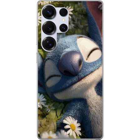 Kompatibel Mobilcover til Samsung Galaxy S25 Ultra Drømmeagtig blå fantasivæsen liggende blandt prestegræs blødt lys rolig følelse af naturen og harmo