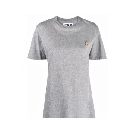 Golden Goose, T-shirt and Polo Grijs, Dames, Maat:M