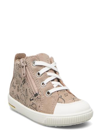 Moppy Høye Sneakers Beige Superfit*Betinget Tilbud
