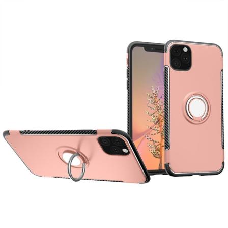 iPhone 11 - Professional (Floveme) -kotelo sormustelineellä Roséguld