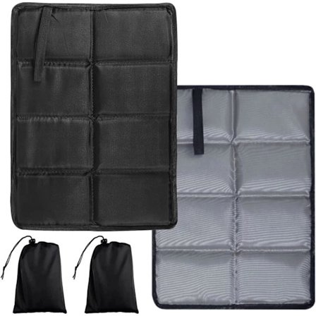 2 stk. foldbare campingmåtter termiske skum siddeunderlag vandtætte bærbare måtter