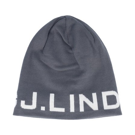J.Lindeberg - Grey traditionalbeanie Beanie - Zac Reversible Asphalt Beanie @ Hatstore