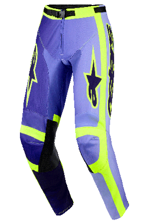 Motokrosové Kalhoty Alpinestars Racer Portl Fialová/Žlutá 36
