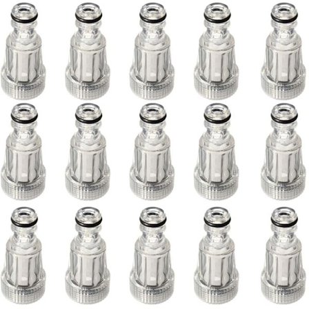 15 stk for Karcher K2-K7 serie høytrykksvaskemaskin vannfilter tilkoblingsvaskere tykk skum sør