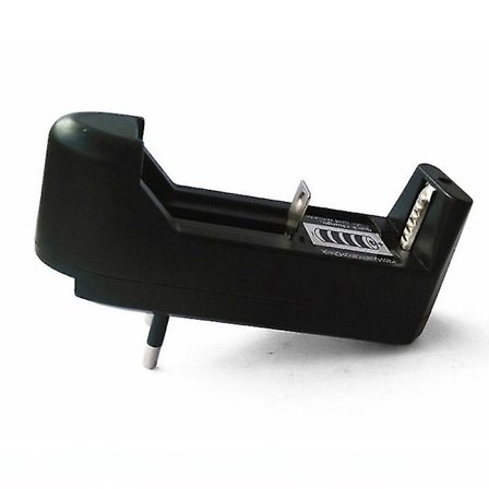 18650 Laddare 4.2v 1 Slot Laddare Ficklampa Laddare Europeisk