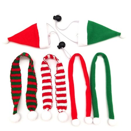 Chicken Pet Christmas Sets Christmas Hat Scarf Set Pet Accessories