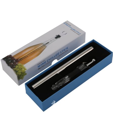 Vinkøler i rustfrit stål, hurtig nedkøling af øl, kølestang, vin 3-i-1 dekanter