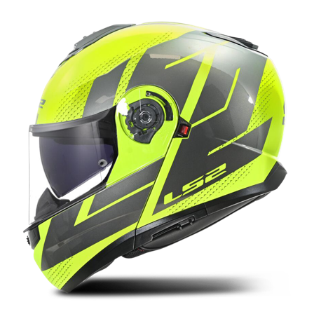 Avattavakypärä LS2 FF908 Strobe II Keltainen/Harmaa XL