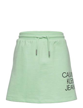 Hybrid Logo Skirt Green Calvin Klein