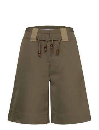 Ganni | Heavy Twill Wide Shorts | 32
