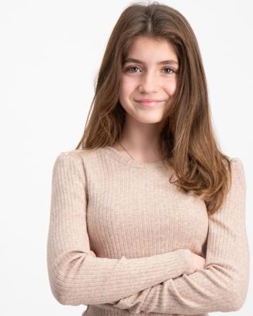 RYVLS RIb Jersey L/S Top Beige Pullover Mädchen - Kidsbrandstore