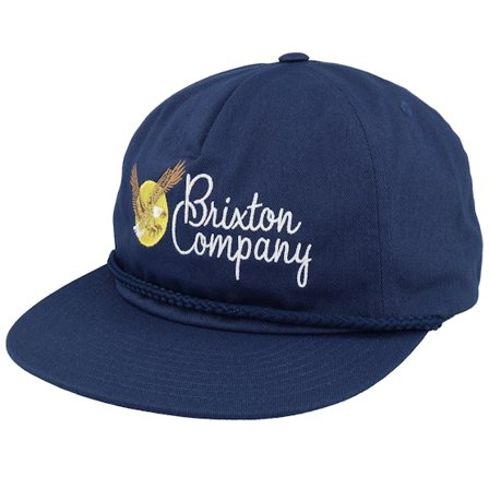 Brixton - Blå snapback Caps - Soar Washed Navy Snapback @ Hatstore