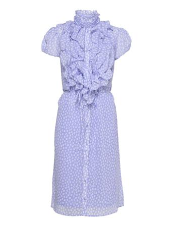 Lillysz Ss Dress Knelang Kjole Blå Saint Tropez