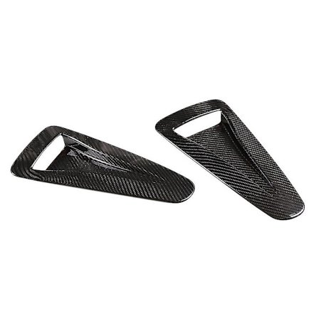 Bil Ægte Kulfiber Forreste Motorhjelm Luftventil Trim