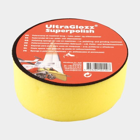 Tampon de polissage UltraGlozz Superpolish, Ø100 mm, dureté moyenne, convient au plateau de support Ø100 mm