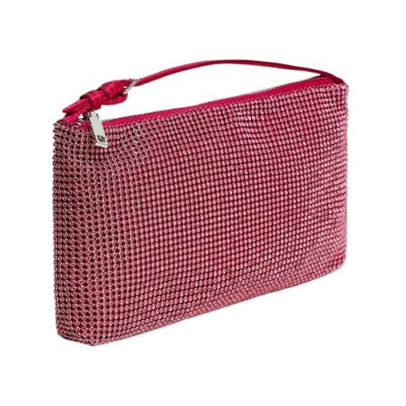 Mango Rhinestone crystal purse Pink, Dame Håndtasker, Størrelse: ONE Size