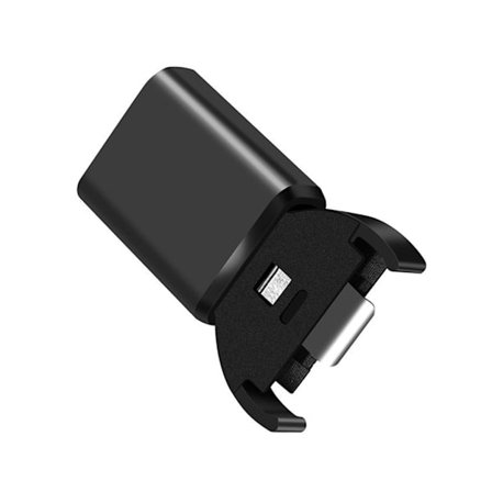 Knappebatterilader Litiummyntbatteri USB C-lader for LIR2032, LIR1632