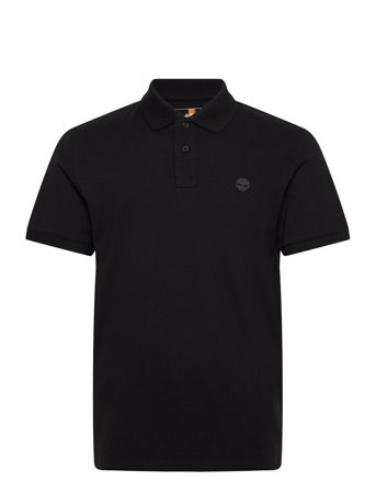 Timberland Millers River Pique Short Sleeve Polo Black - Black - S