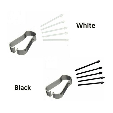 Reservedeler for berøringspenn, spisser for S-penn til Samsung Galaxy Tab S6 S7 + pinsett (hvit)