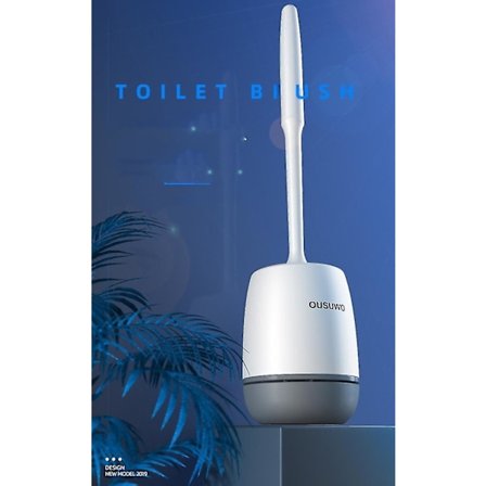 Silikon Toalettbørste med Myke Børster, Veggmontert Bad