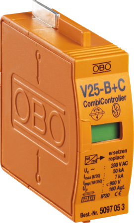 Obo Bettermann 5097053 Patron for overspenningsvern V25BC0, Stikkontakter & kabler