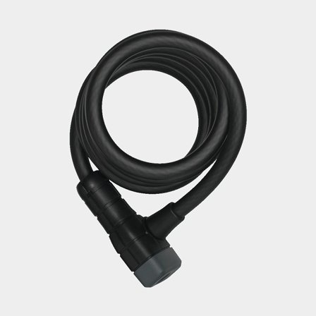 Zamek spiralny ABUS Booster 6512K, 180 cm, Ø12 mm, z uchwytem (mocowanie Snap Cage), czarny - Jachtowa