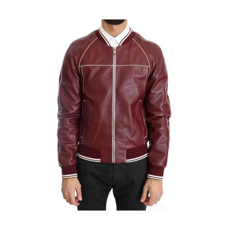 Dolce & Gabbana, Bomber Jacket Czerwony, Mężczyzna, Rozmiar: S