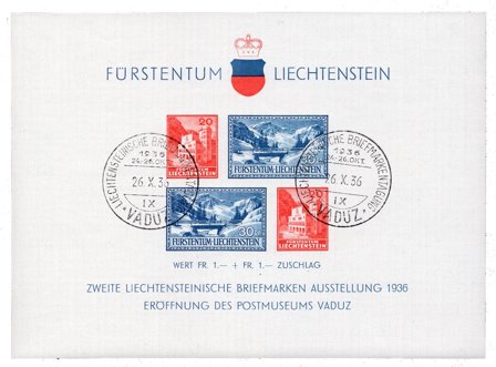Liechtenstein 1936 - MICHEL BL/2 - Stemplet
