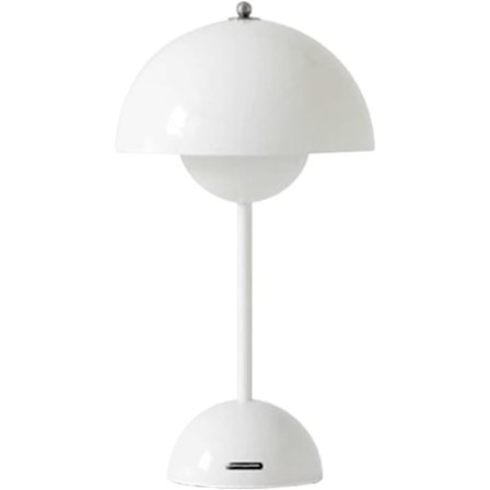 LED batteridrevet bordlampe trådløs, touch dimbar Flowerpot bordlampe med 3 lysstyrkenivåer, dekorativt retro skrivebord for soverom, kontor, barer, 