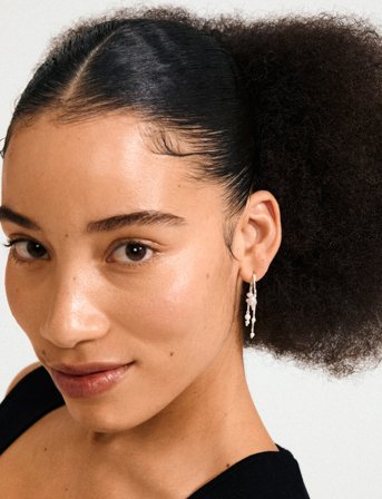 Pilgrim Jasper Earrings Silver-Plated - Silver - ONE SIZE