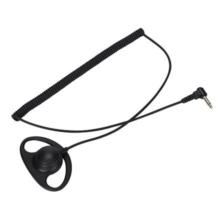 4 kpl/setti 3,5 mm Kuuntelu vain D-muotoinen kuuloke kuuloke korvakoukku kaksisuuntaisille radioille