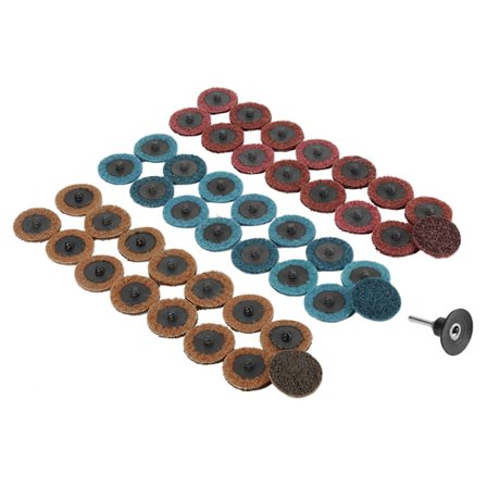 45 stk. 2 tommer slibeskiver 180 320 400 korn flap poleringsslibeskive rød gul blå