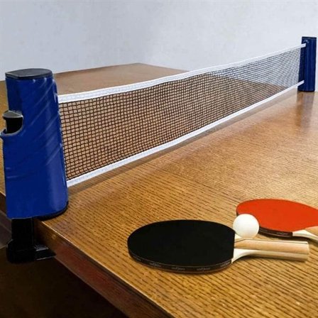 Utdragbart pingisnät – portabelt bordtennisnät för vanliga bord - Slazenger